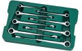 Klucze płasko - oczkowe XL X-BEAM z grzechotką Sata kpl. 8 szt.08015 