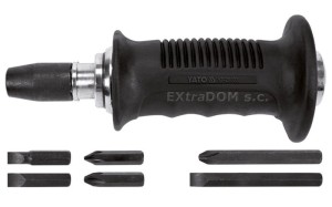 Wkrętak udarowy YATO + 6 końcówek w walizce - 28003