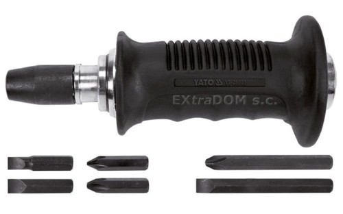 wkrętak udarowy YATO + 6 końcówek w walizce - 28003