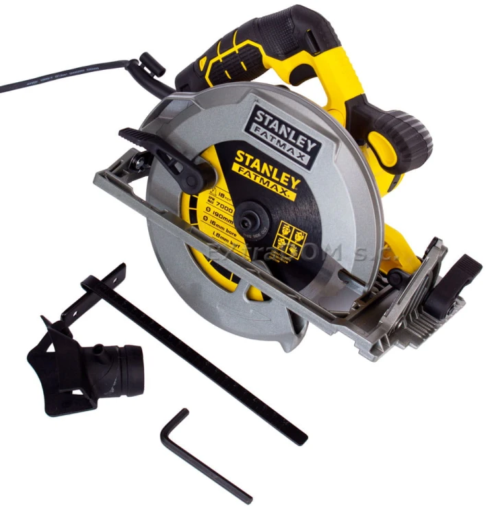  Pilarka tarczowa Stanley Fatmax 1650W; 190mm; cięcie do 66mm; walizka FME301K-QS