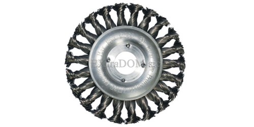Szczotka tarczowa 125mm Abraboro drut splatany INOX