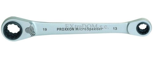 Proxxon klucz oczkowy z grzechotką MicroSpeeder 4w1 – 10-13-17-19mm 23236