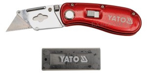 Nóż składany z blokadą Yato + wymienne ostrza - 7534