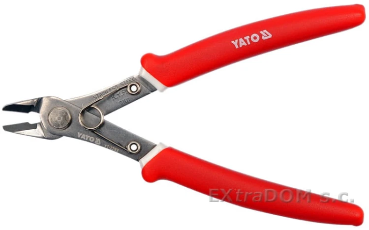 Szczypce boczne tnące YATO 125mm stal nierdzewna precyzyjne YT-2262