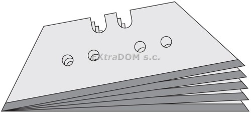 Ostrza trapezowe TGL 65 PB opk 10 szt Lutz 480583