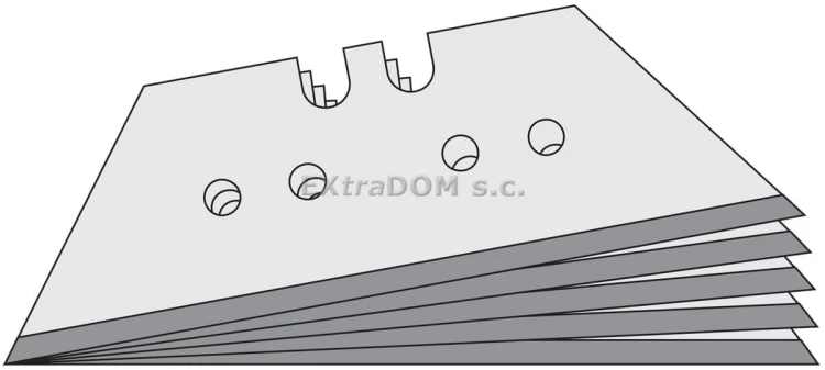 Ostrza trapezowe TGL 65 PB opk 10 szt Lutz 480583