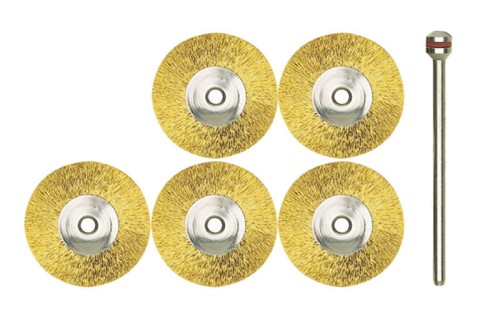 Szczotki mosiężne Proxxon precyzyjne 22mm kpl. 5szt. 28962