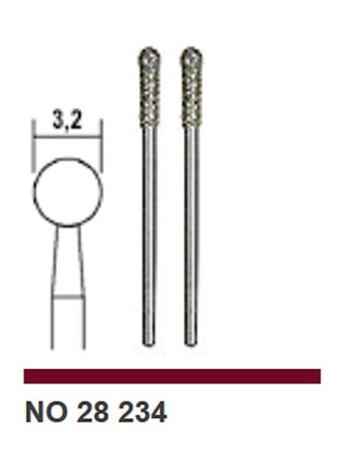 Sztyfty szlifierskie diamentowe Proxxon kulka Ø 3,2 mm kpl 2 szt 28234