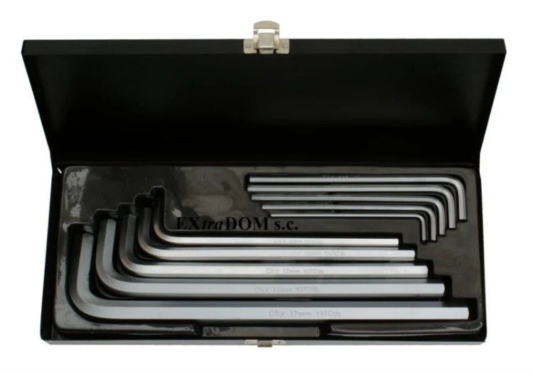 Klucze imbusowe Yato długie 3-17mm kpl. 10 szt. 0519
