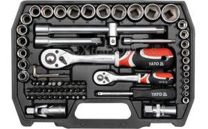 Zestaw narzędziowy Yato 1/2", 1/4", 72 cz. YT-38782