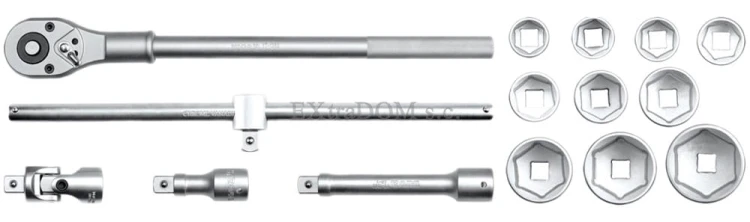 Klucze nasadowe Yato 3/4 zestaw 15 cz. - 1334