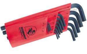 Klucze imbusowe Bondhus kpl. 15 szt. długie 12195