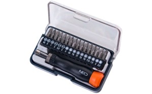 Wkrętak precyzyjny z końcówkami 17 części Neo Tools 04-228