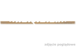 Brzeszczoty do miękkiego drewna DOUBLE SKIP rozm. 4 130mm 15,7 zęba/cal 12 szt. Pegas 90.525