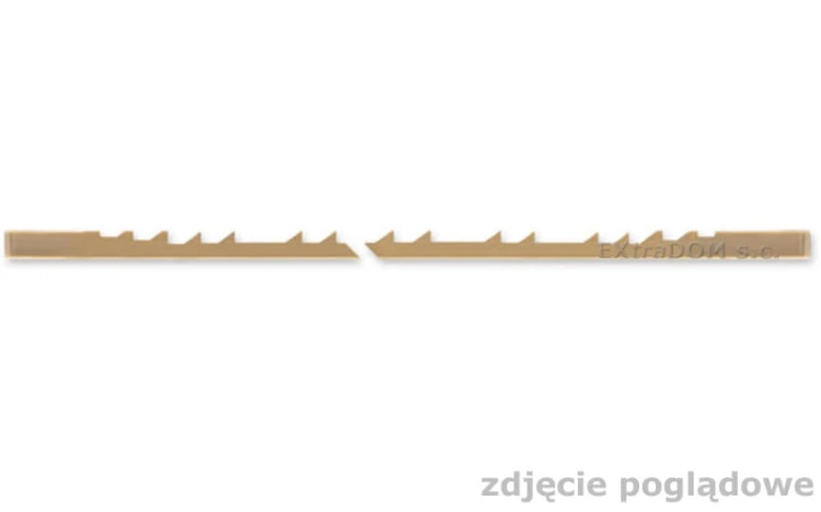 Brzeszczoty do miękkiego drewna DOUBLE SKIP rozm. 4 130mm 15,7 zęba/cal 12 szt. Pegas 90.525