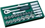 Klucze nasadowe 1/2" SATA zestaw 27 cz. wkładka do wózka 09903