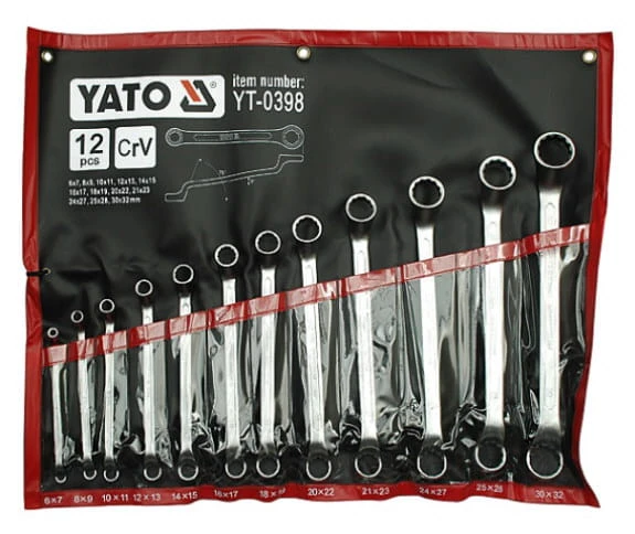 Klucze oczkowe YATO kpl. 12szt. 6 - 32mm YT-0398