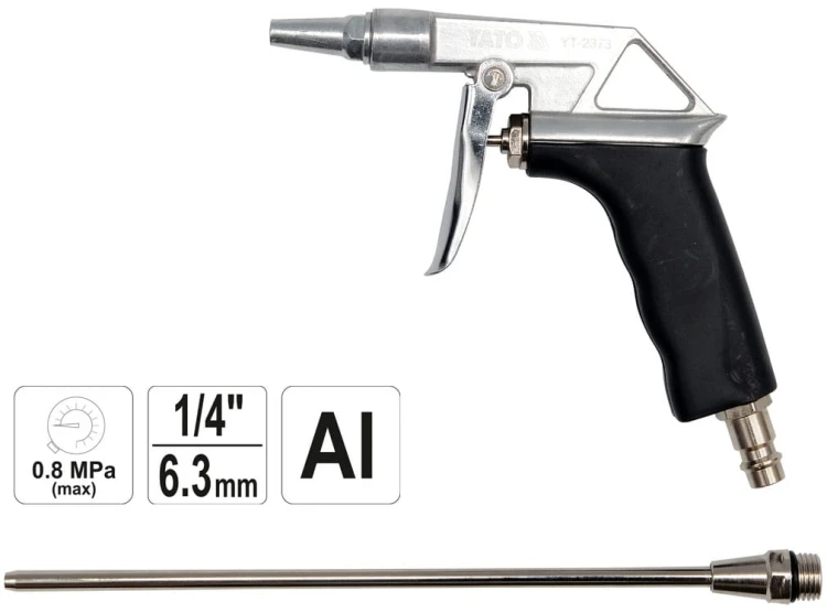 Pistolet do przedmuchiwania z długą dyszą Yato YT-2373