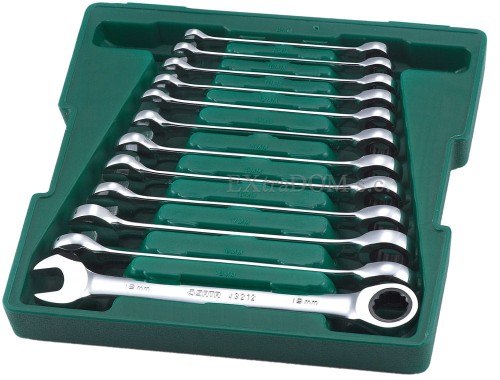 Klucze płasko - oczkowe grzechotką Gearwrench SATA zestaw 12 szt. 09040