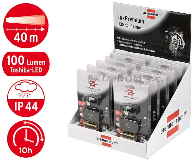 Latarka czołowa LED LuxPremium Brennenstuhl KL100 IP44 178760