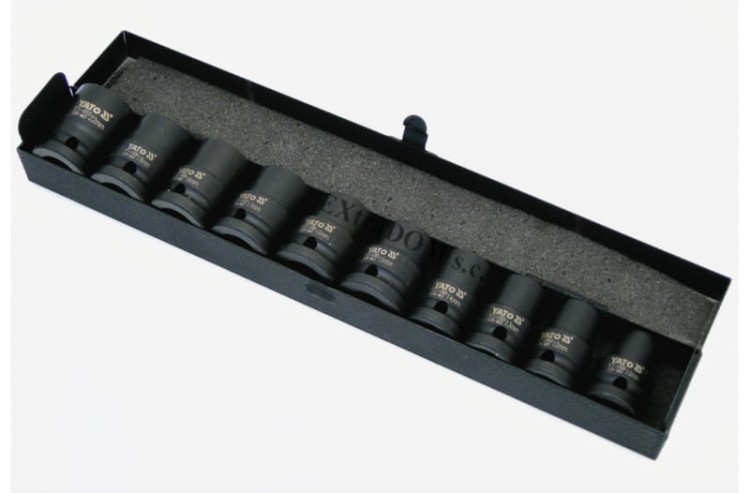 Nasadki udarowe YATO 10cz. 1/2" 10-22mm YT-1025