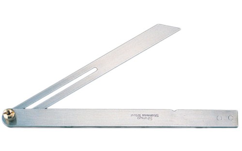 Japoński kątownik nastawny 25cm stal nierdzewna i mosiądz Shinwa 62596