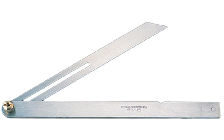 Japoński kątownik nastawny 25cm stal nierdzewna i mosiądz Shinwa 62596