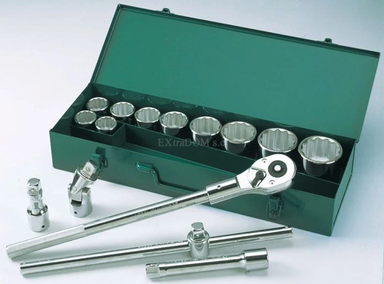 Klucze nasadowe 3/4” metryczne Sata kpl. 15 cz. 09015