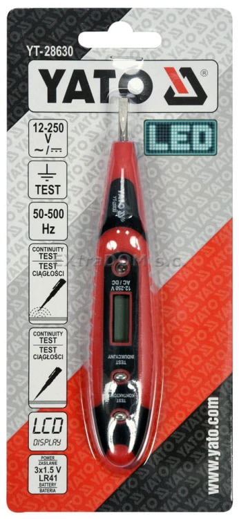 Wskaźnik napięcia Yato 12 - 250 V YT-28630