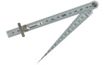 Miernik średnicy, szczeliny 1-15mm z linijką, stal nierdzewna Shinwa 62612