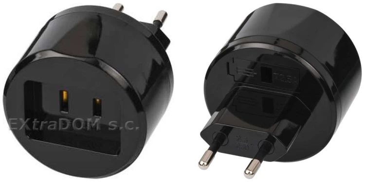 Adapter podróżny USA => Euro Brennenstuhl z bezpiecznikiem