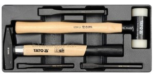 Zestaw narzędzi do szuflady 5 cz. - młotki i przecinaki Yato YT-5540