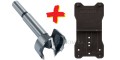 Zestaw wiertło Forstner ø 35 mm + szablon pod zawiasy i okucia Wolfcraft 8728000