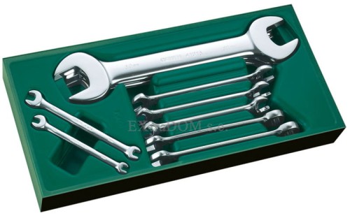 Klucze płasko - oczkowe i płaskie SATA zestaw 10szt. wkładka do wózka