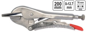 Szczypce zaciskowe, spawalnicze, szerokie szczęki Yato 200mm - 2463