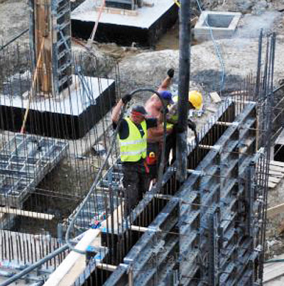 Wibracja betonu Hervisa Perles