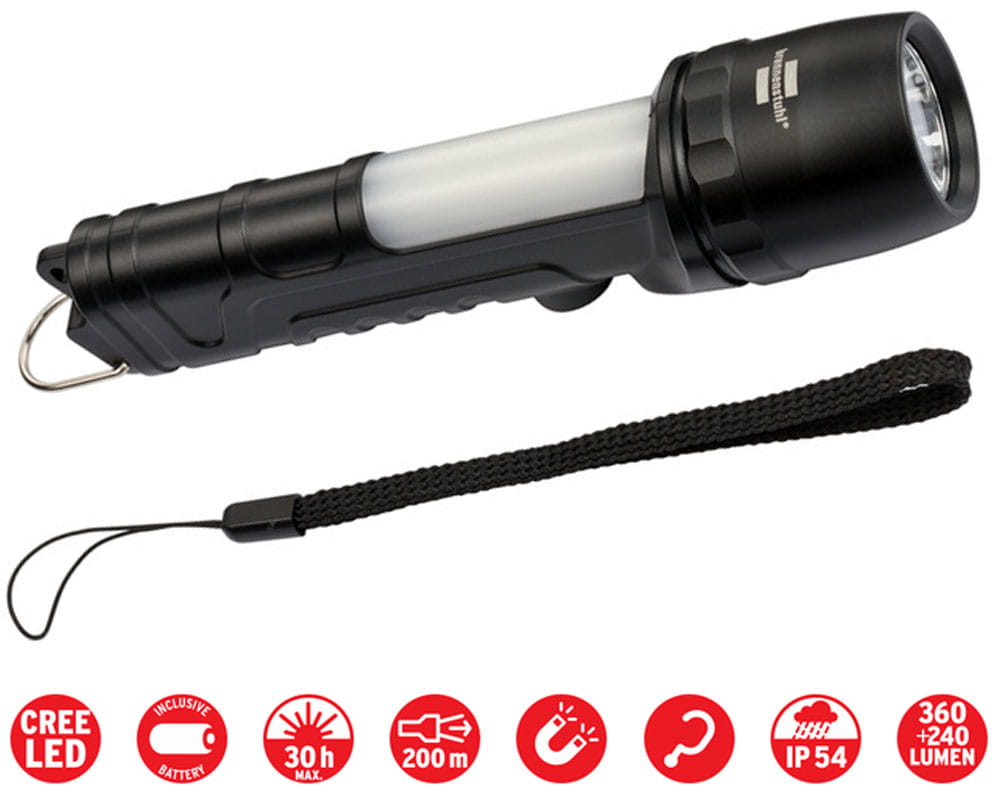 Latarka wielofunkcyjna LED Brennenstuhl LuxPremium THL 300 IP54 360 + 240lm 1178690