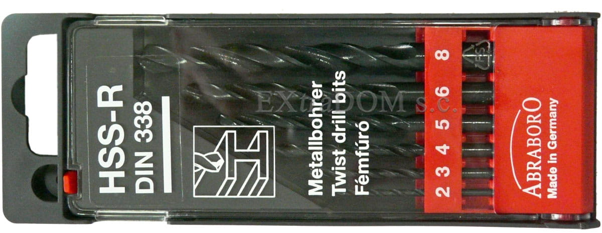 Abraboro wiertła do metalu HSS kpl. 6 cz.