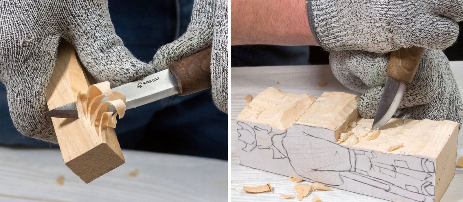 Noże rzeźbiarskie Beaver Craft