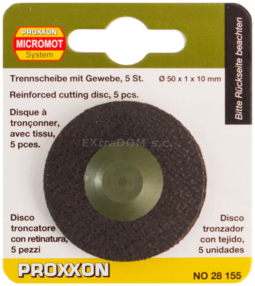  Tarcze korundowe 50x1x10 mm do szlifierki Proxxon LHW [5 szt.] 