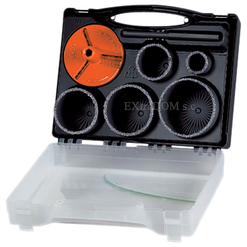 Otwornice koronowe zestaw 7 cz. Wolfcraft 5424000
