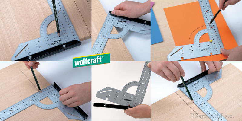 Narzędzia do dopasowania i układania paneli laminowanych Wolfcraft zestaw 3 cz. 6976000