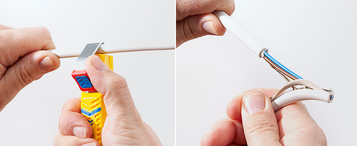 Nóż do ściągania izloacji