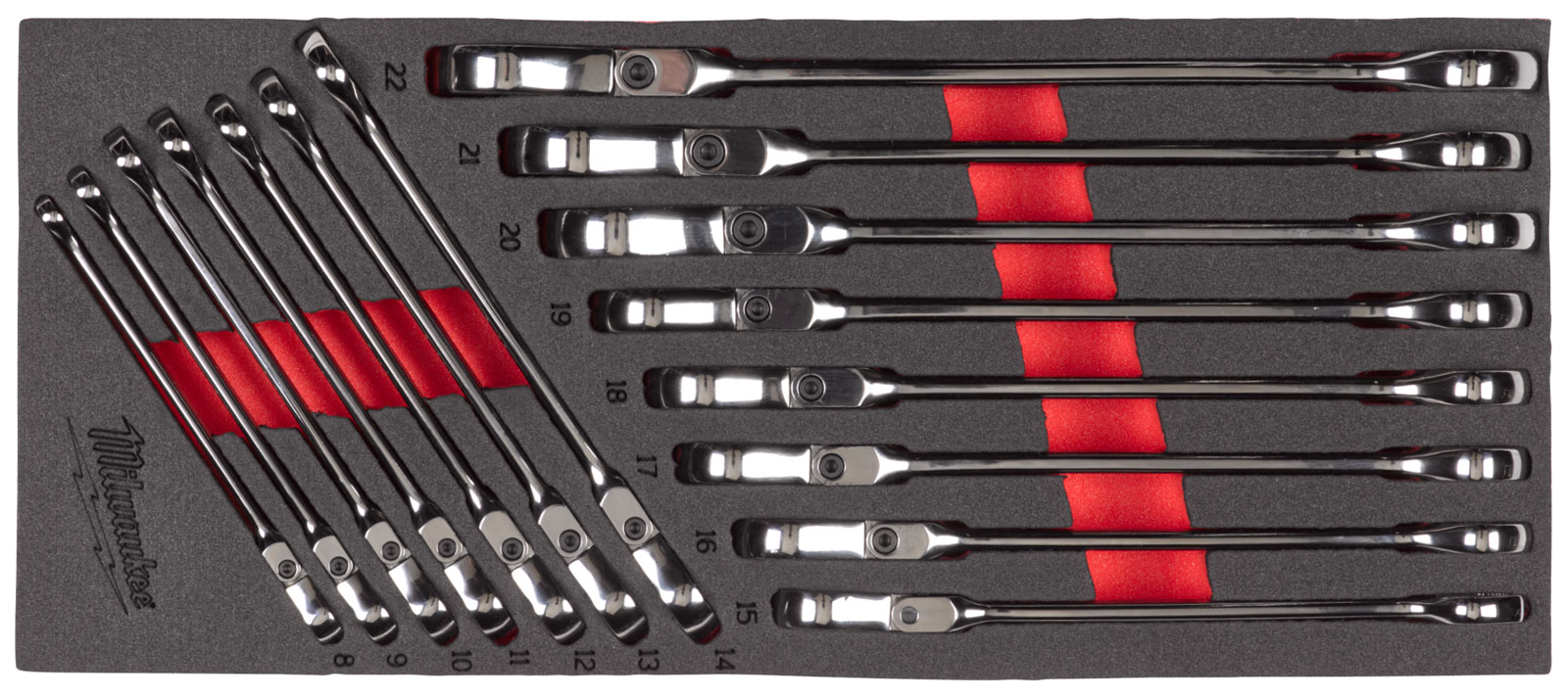 Wkładka piankowa z kluczami płasko-oczkowymi MAXBITE™ Milwaukee