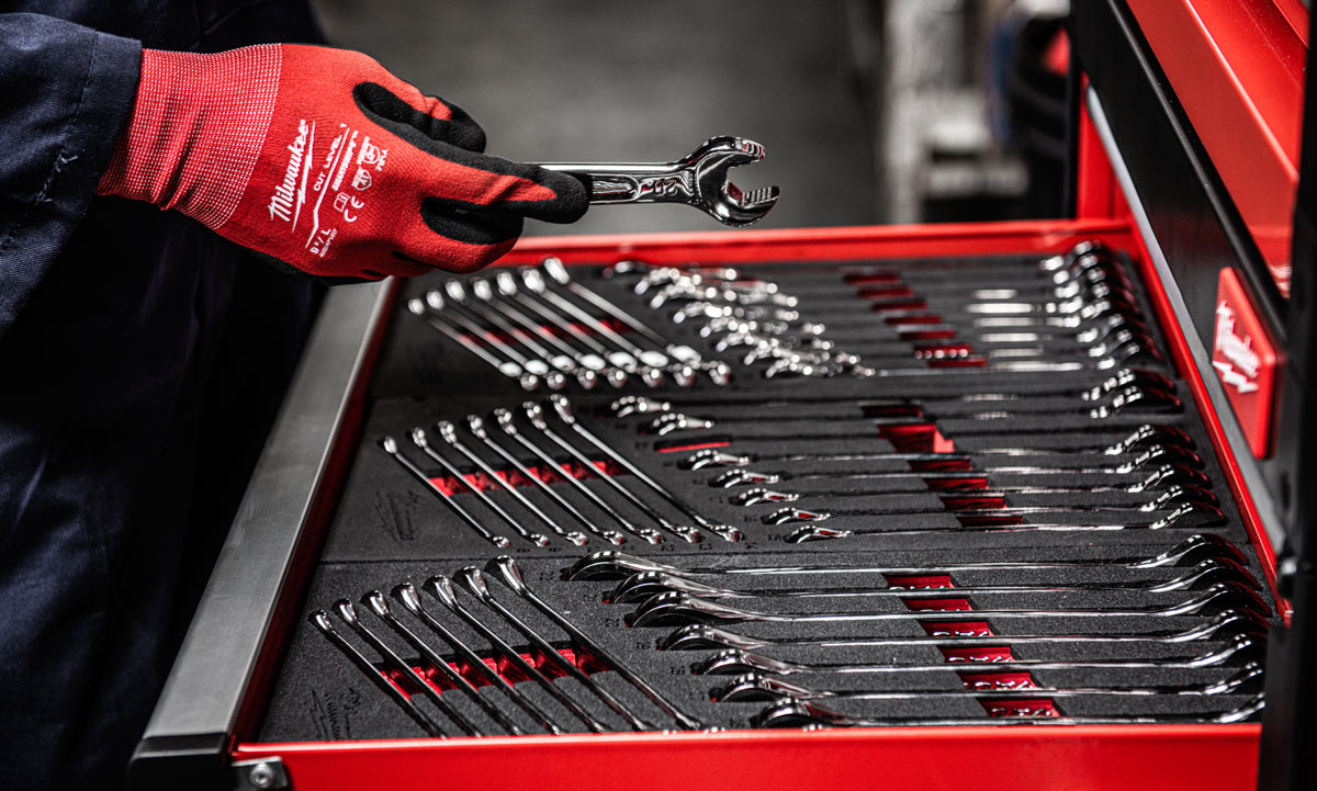 Wkładka piankowa z kluczami płasko-oczkowymi z grzechotką MAXBITE™