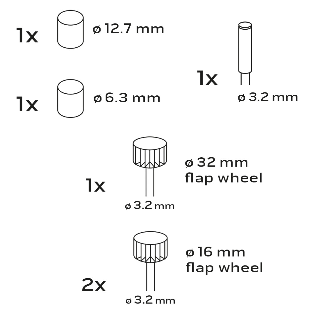 Akcesoria do szlifierki  NEO 24 szt. 