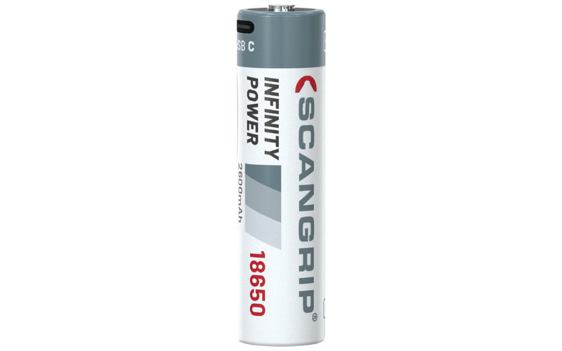 Wydajny akumulator AA SCANGRIP 18650 z ładowaniem USB-C 03.5959 35959