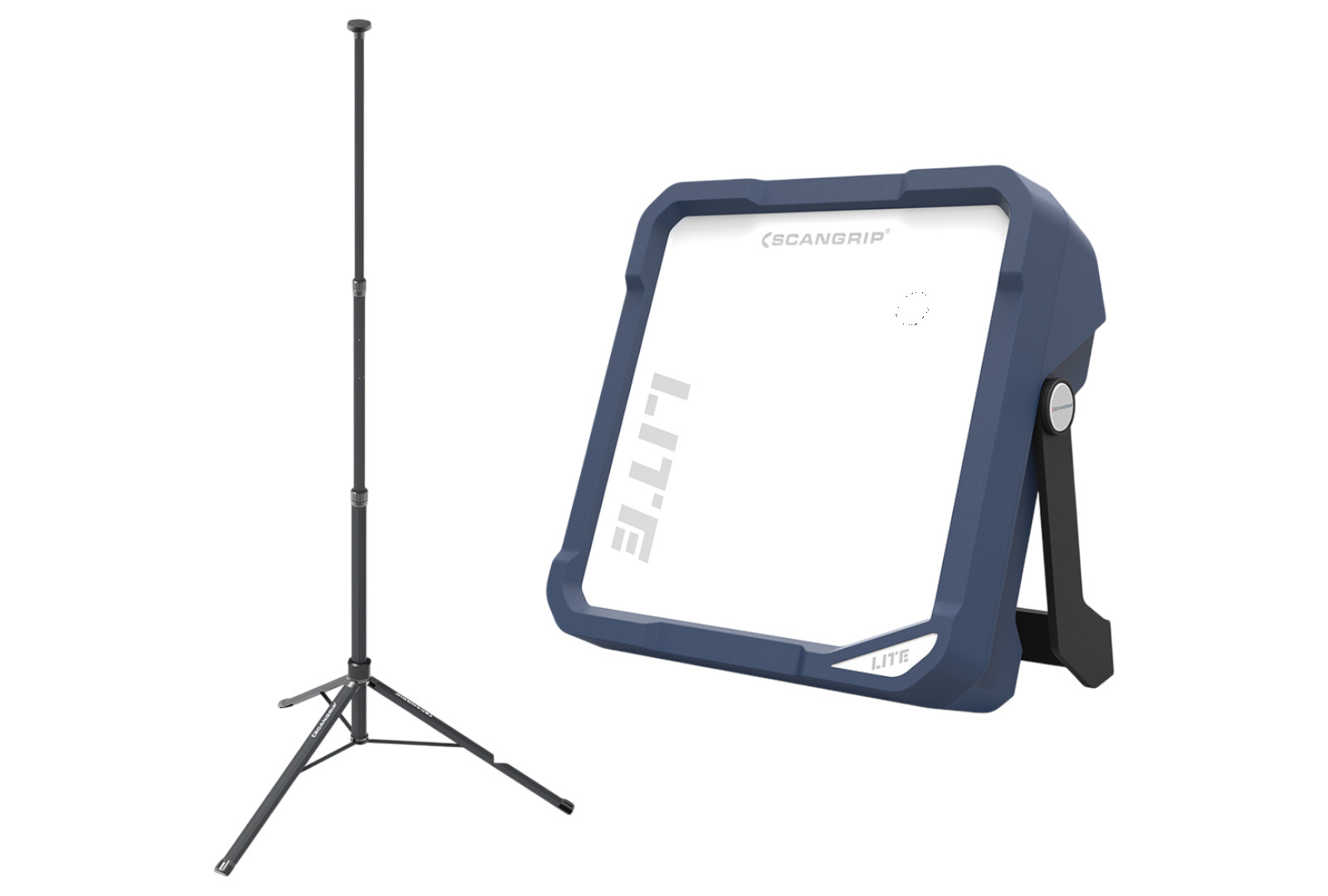 Zestaw oświetleniowy Scangrip: nieoślepiająca lampa LED Vega Lite 6000 lm 03.5453 + Statyw 2 m 03.5685 49.0536