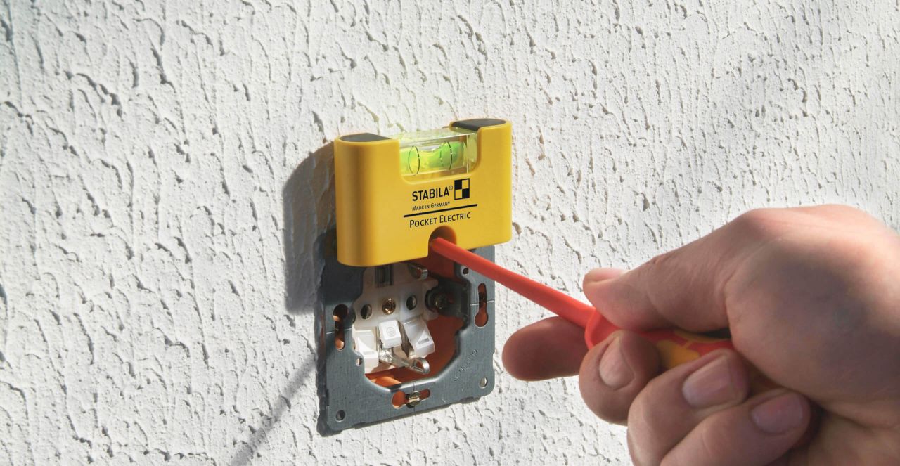 Poziomica Stabila dla elektryka Pocket Electric 17775