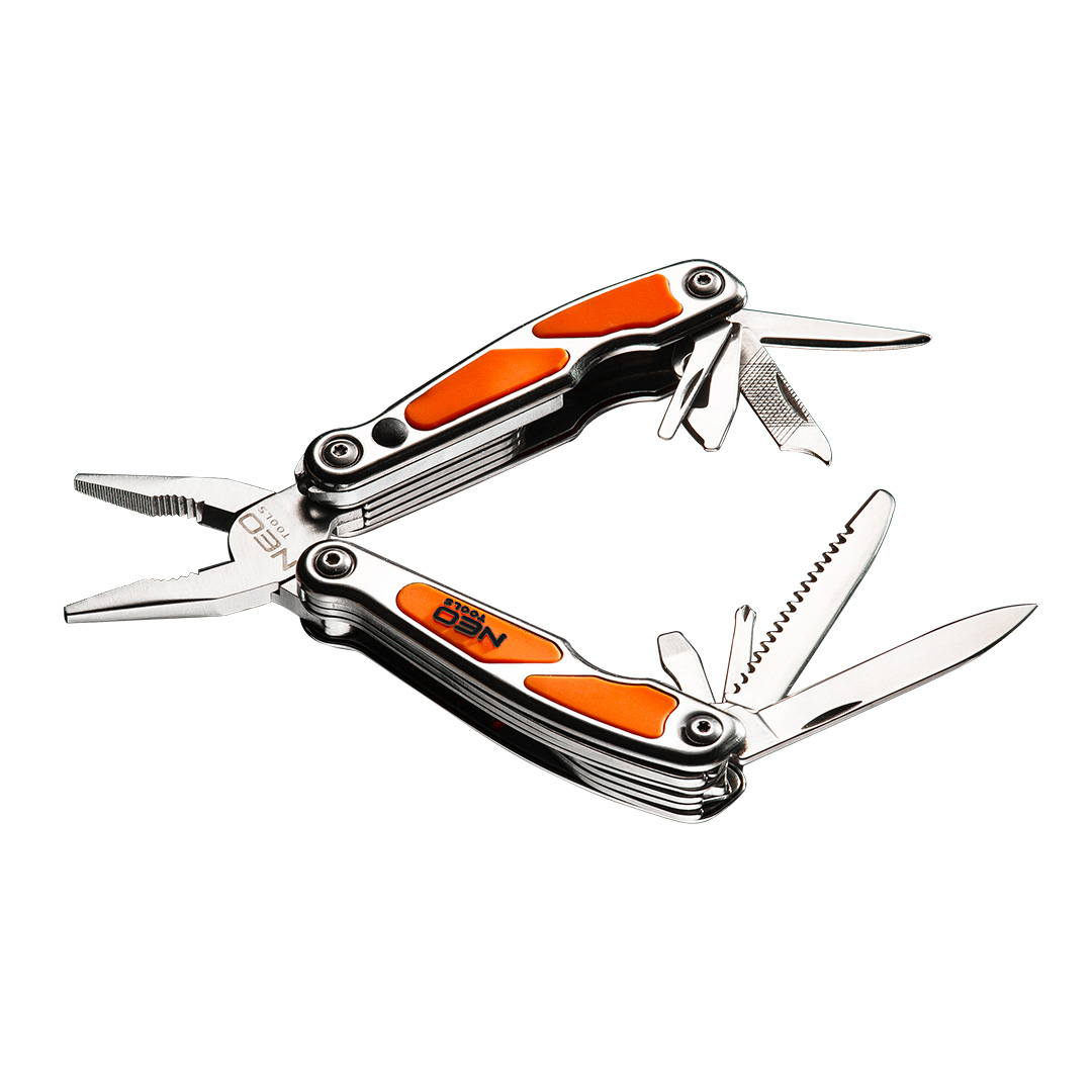 Narzędzie wielofunkcyjne mini NEO TOOLS z LED zestaw 10 elementów